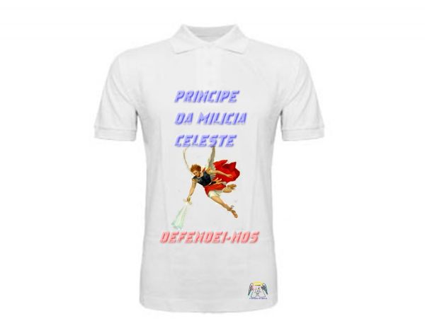 Camisa feminina Principe da Milicia celeste defendei-nos